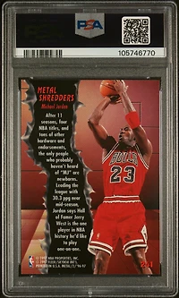 1996 Metal 241 Michael Jordan PSA