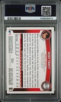 2011 Topps Update Us175 Mike Trout PSA