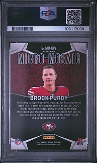 2024 Panini Mosaic Micro Mosaic Mmbpy Brock Purdy PSA 10