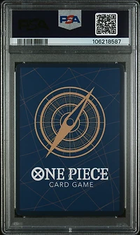 2023 One Piece Promos 037 Monkey D. Luffy 1st Anniversary Tournament-participation PSA