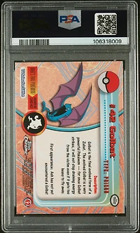 2000 Topps Chrome Pokemon T.v. 42 Golbat PSA 10