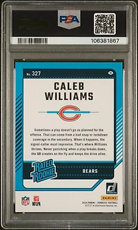 2024 Panini Donruss 327 Caleb Williams Press Proof PSA