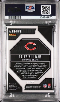 2024 Panini Prizm Rookie Gear Rgcws Caleb Williams PSA 10