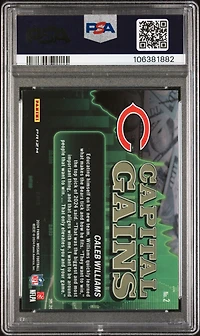 2024 Panini Mosaic Capital Gains 2 Caleb Williams Silver PSA 10
