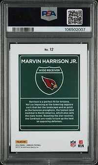 2024 Panini Donruss Downtown! 12 Marvin Harrison Jr. PSA