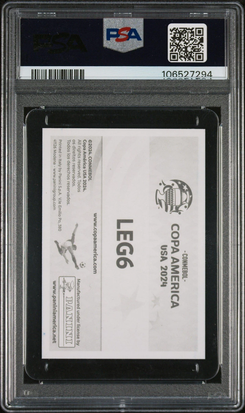 2024 Panini Conmebol Copa America 2024 Legends Leg6 Lionel Messi Italy PSA 10