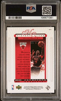 1999 Upper Deck History Class Hc1 Michael Jordan PSA 8