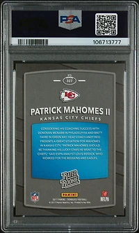 2017 Panini Donruss 327 Patrick Mahomes Ii PSA
