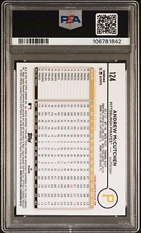 2024 Topps Chrome Logofractor Edition 124 Andrew Mccutchen Blue Refractor PSA 10