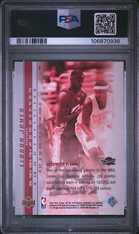 2003 Upper Deck Lebron James Phenomenal Beginnings 9 Lebron James PSA 10