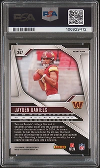 2024 Panini Prizm 347 Jayden Daniels Lazer Prizm PSA