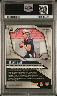 2024 Panini Prizm 329 Drake Maye Red/white/blue Prizm PSA 9