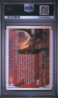1996 Topps 138 Kobe Bryant PSA