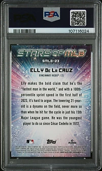 2024 Topps Stars Of Mlb Smlb23 Elly De La Cruz PSA 10