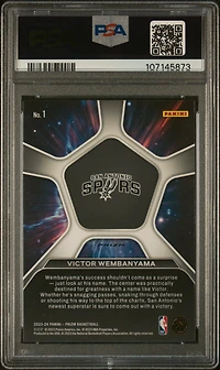 2023 Panini Prizm Deep Space 1 Victor Wembanyama Silver Prizm PSA