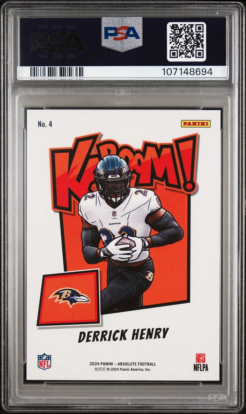 2024 Panini Absolute Kaboom! Horizontal 4 Derrick Henry PSA 9