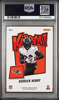 2024 Panini Absolute Kaboom! Horizontal 4 Derrick Henry PSA 9