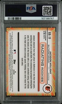 2024 Topps Chrome Radiating Rookies Rr19 Jackson Holliday PSA 9