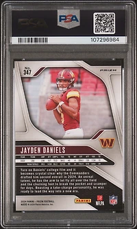 2024 Panini Prizm 347 Jayden Daniels Pink Prizm PSA