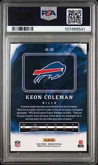 2024 Panini Origins 129 Keon Coleman PSA 9