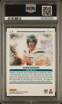 2023 Panini Donruss Optic Mythical 4 Aaron Rodgers PSA 10