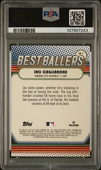 2024 Bowman's Best Best Ballers Bb7 Jac Caglianone PSA 10