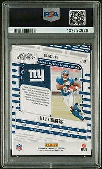 2024 Panini Absolute 106 Malik Nabers PSA 10