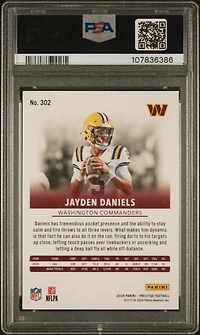 2024 Panini Prestige 302 Jayden Daniels Diamond Xtra Points PSA 9