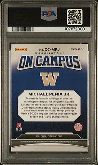 2024 Panini Prizm Draft Picks On Campus Ocmpj Michael Penix Jr. PSA 10