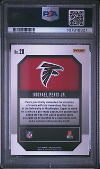 2024 Panini Prizm Emergent 20 Michael Penix Jr. PSA 10