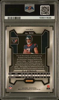 2023 Panini Prizm 302 Cj Stroud Variation PSA