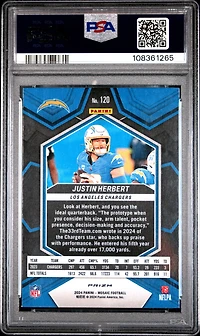 2024 Panini Mosaic 120 Justin Herbert Genesis PSA 10