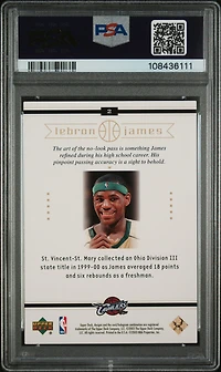 2003 Upper Deck Lebron James Box Set 2 Lebron James PSA 8