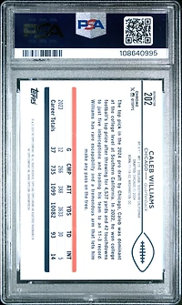 2024 Topps Chrome 202 Caleb Williams Refractor PSA 10