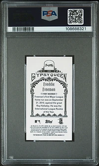 2011 Topps Gypsy Queen 335 Freddie Freeman Mini PSA 10