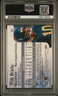 2000 Skybox Impact 27 Tom Brady PSA