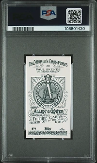 2024 Topps Allen & Ginter 282 Paul Skenes Mini-allen & Ginter Back PSA 10