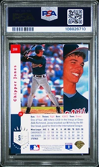 1993 Sp 280 Chipper Jones Foil PSA 9