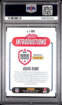 2024 Panini Absolute Introductions Ibnx Bo Nix PSA 9