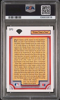 1992 Upper Deck Sp3 Deion Sanders "prime Time's Two" PSA 9