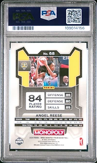 2024 Panini Prizm Monopoly Wnba 68 Angel Reese PSA 10