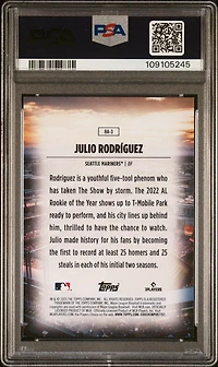 2025 Topps Home Field Advantage Ha3 Julio Rodriguez PSA 9