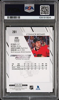 2023 O-pee-chee Platinum 201 Connor Bedard PSA 9