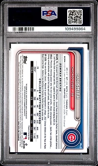 2024 Bowman Draft Chrome Prospect Autographs Cpacs Cam Smith PSA 10