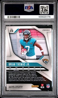 2024 Panini Prizm 314 Brian Thomas Jr. Red/white/blue Prizm PSA 9