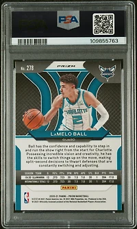 2020 Panini Prizm 278 Lamelo Ball Silver Prizm PSA