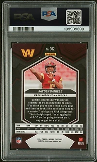 2024 Panini Mosaic 302 Jayden Daniels PSA 10