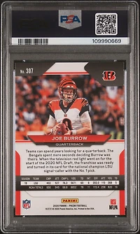 2020 Panini Prizm 307 Joe Burrow PSA