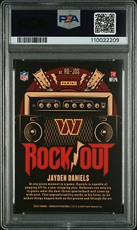 2024 Panini Absolute Rock Out Rojds Jayden Daniels PSA 9