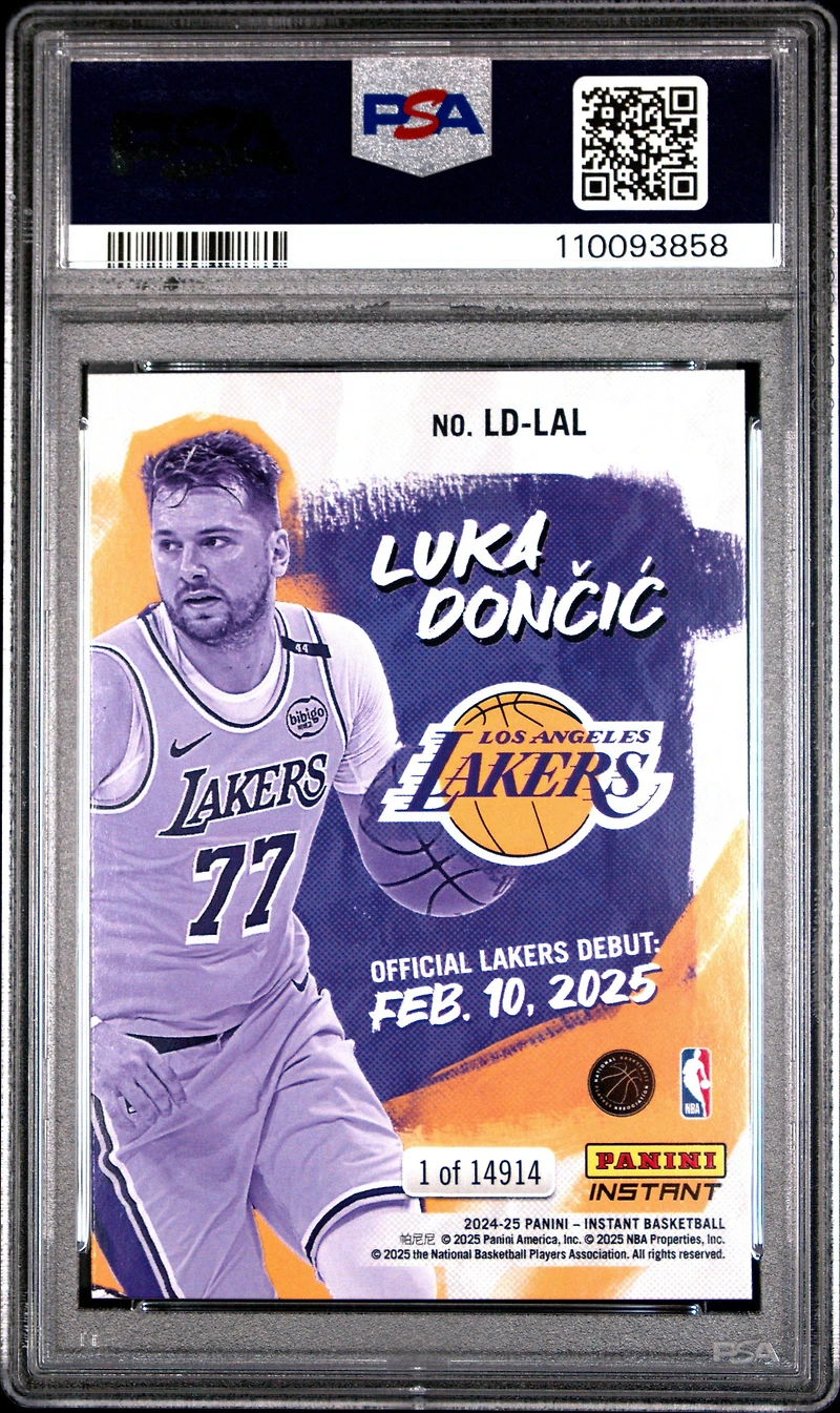2024 Panini Instant Nba Ldlal Luka Doncic PSA 10